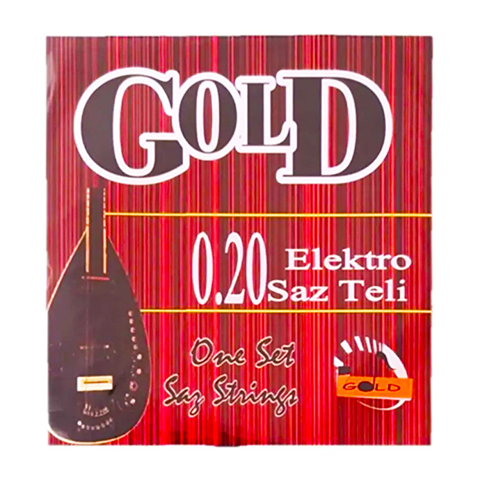 Gold 0.20 Uzun Sap Elektro Saz Teli